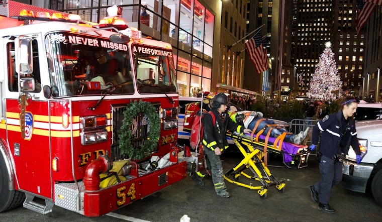 Construction Worker Rescued After Plunging into Elevator Shaft Near Rockefeller Plaza in Manhattan