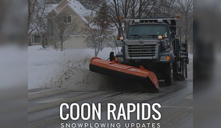 Coon Rapids Gears Up for Comprehensive Snow Removal Operation Starting at 3 A.M. Friday