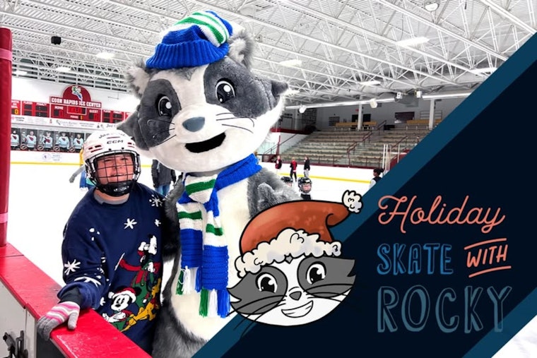 Coon Rapids Ice Center Hosts Festive 'Holiday Skate with Rocky' Event This Sunday