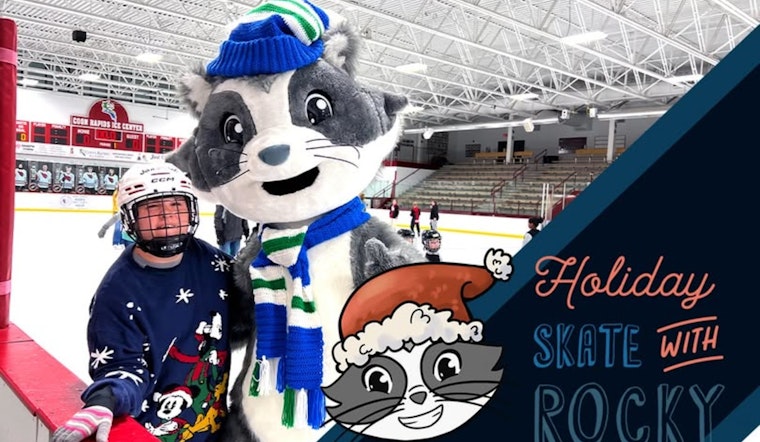 Coon Rapids Ice Center Hosts Festive 'Holiday Skate with Rocky' Event This Sunday