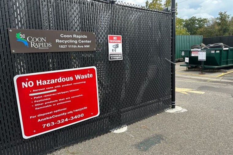 Coon Rapids Recycling Center Announces Holiday Closure, Residents to Hold Recycling Until After Christmas