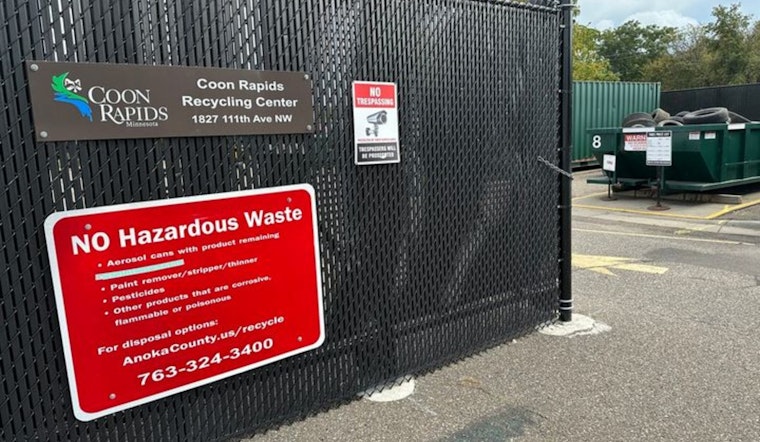 Coon Rapids Recycling Center Announces Holiday Closure, Residents to Hold Recycling Until After Christmas