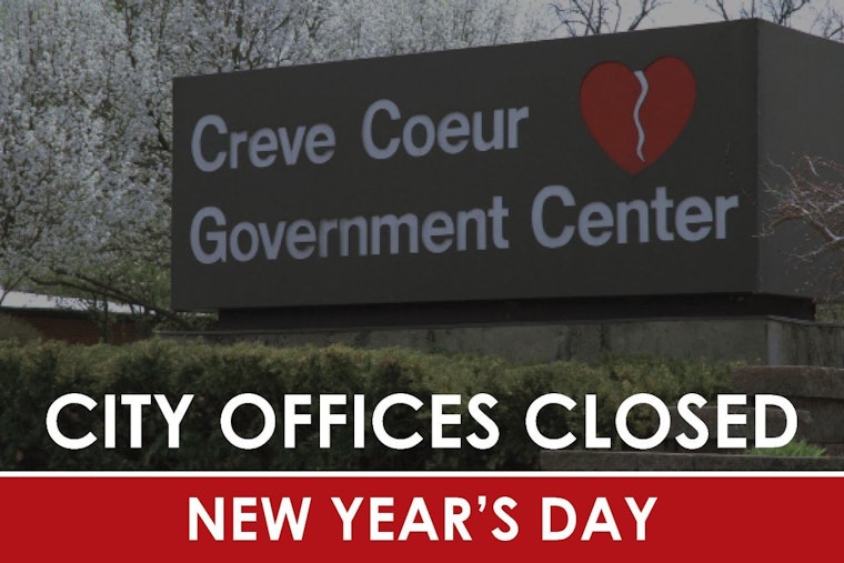 Creve Coeur Announces New Year's Day Schedule with City Offices Closure and Revised Trash Pickup Dates