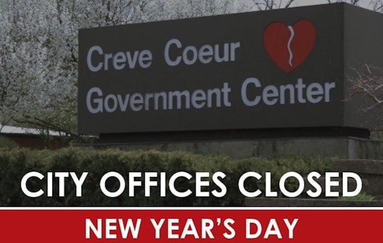 Creve Coeur Announces New Year's Day Schedule with City Offices Closure and Revised Trash Pickup Dates