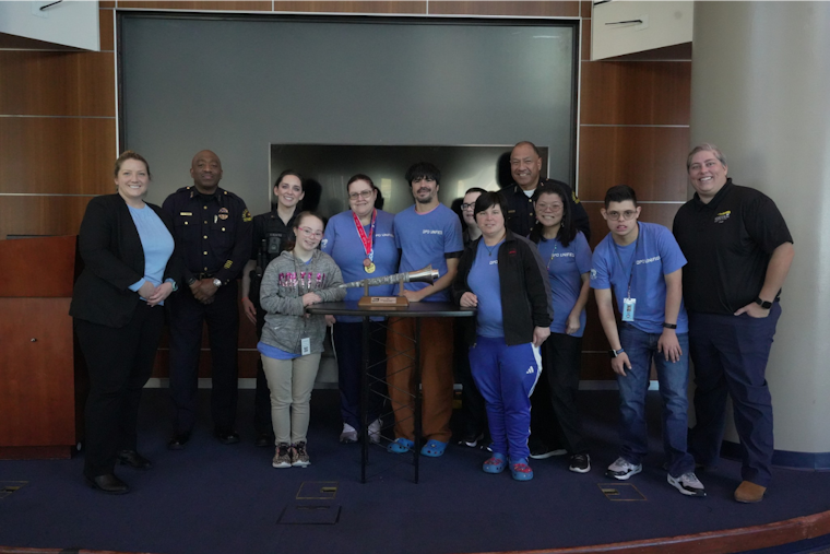Dallas Police Department Celebrated by Special Olympics Texas with Unique Olympic Torch for Community Support