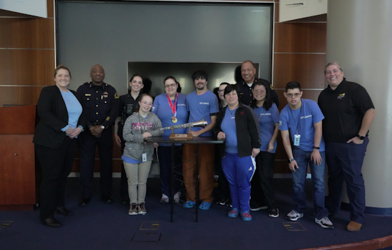Dallas Police Department Celebrated by Special Olympics Texas with Unique Olympic Torch for Community Support