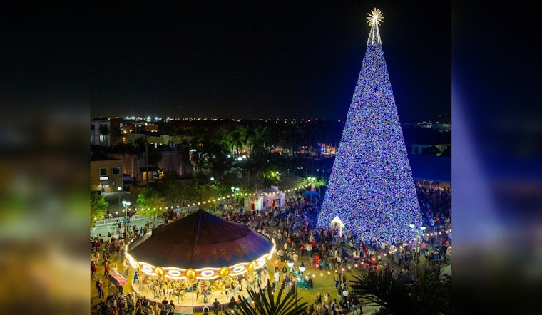 Delray Beach Celebrates 31st Annual Lighting of 100-Foot Christmas Tree at Old School Square