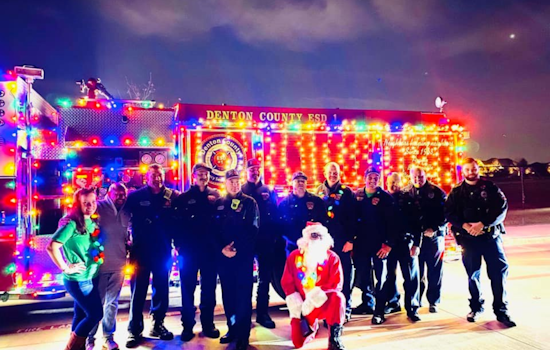 Denton County ESD #1 Announces Santa's Festive Fire Truck Tour through Pecan Square by Hillwood