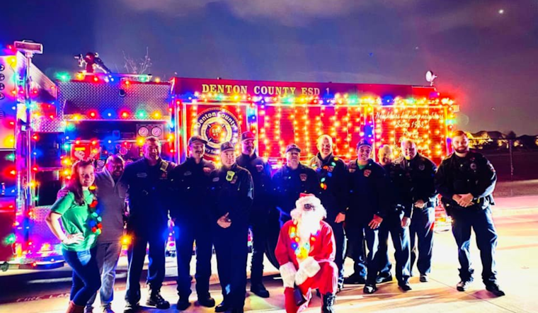 Denton County ESD #1 Announces Santa's Festive Fire Truck Tour through Pecan Square by Hillwood