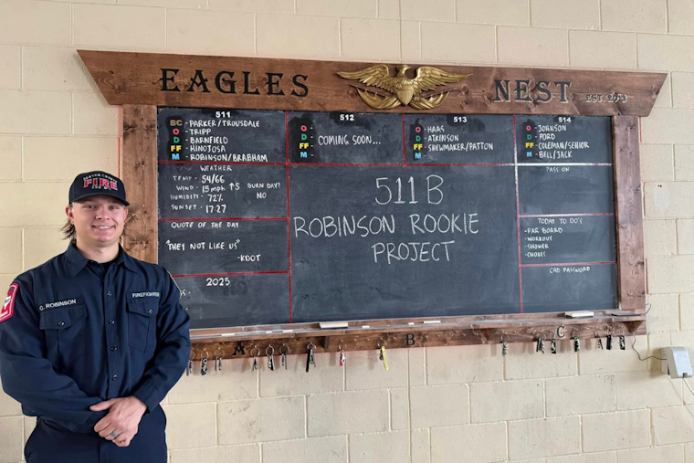 Denton County Firefighter's Craftsmanship Embodies Tradition with Handmade PAR Board