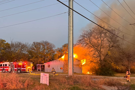 Denton Fire Department Quells Evening Blaze, No Injuries Reported