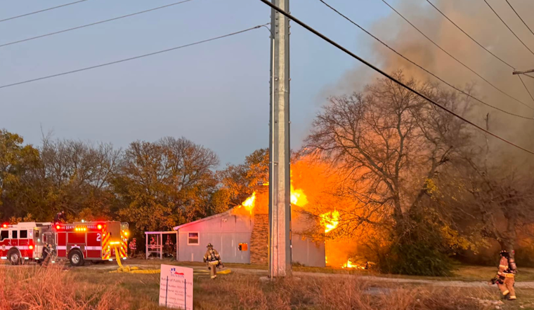 Denton Fire Department Quells Evening Blaze, No Injuries Reported