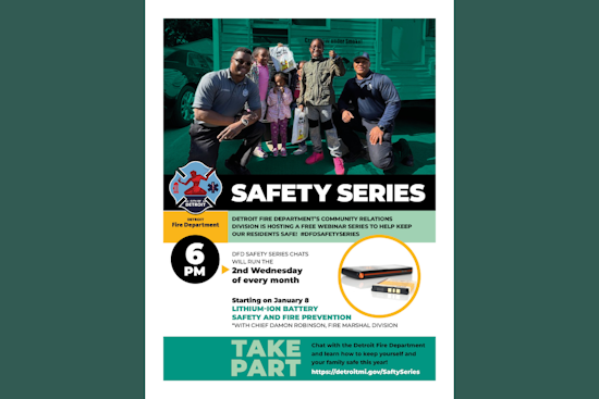 Detroit Fire Department Announces Monthly Safety Webinars to Boost Fire Prevention and Awareness