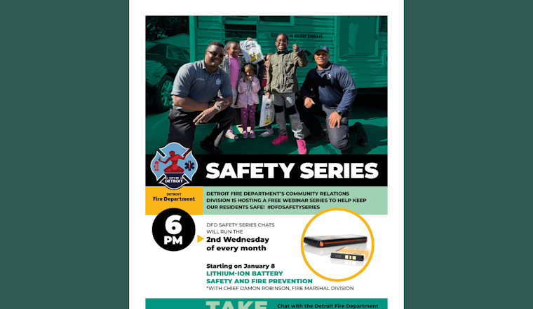 Detroit Fire Department Announces Monthly Safety Webinars to Boost Fire Prevention and Awareness
