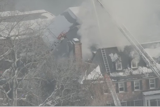 $13 Million Brookline Mansion Enveloped in Flames, Firefighters Battle Raging Inferno