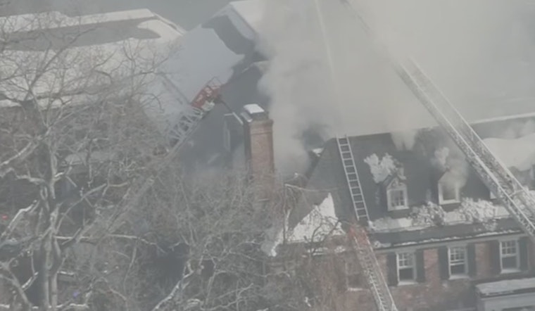 $13 Million Brookline Mansion Enveloped in Flames, Firefighters Battle Raging Inferno