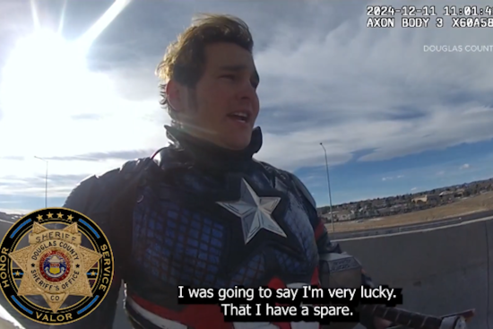 Douglas County Deputy Assists 'Colorado Captain' Impersonator to Reach Children's Hospital Event