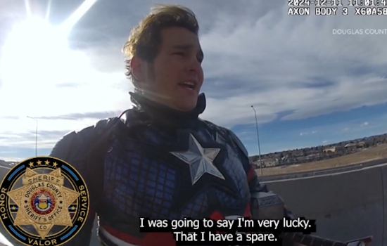 Douglas County Deputy Assists 'Colorado Captain' Impersonator to Reach Children's Hospital Event