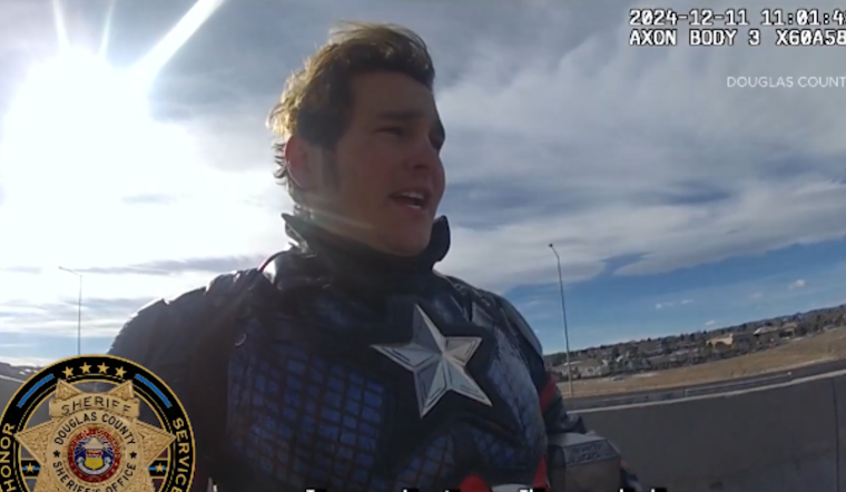 Douglas County Deputy Assists 'Colorado Captain' Impersonator to Reach Children's Hospital Event