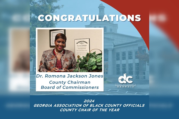 Douglas County's Dr. Romona Jackson Jones Honored as County Chair of the Year by Georgia Association of Black County Officials