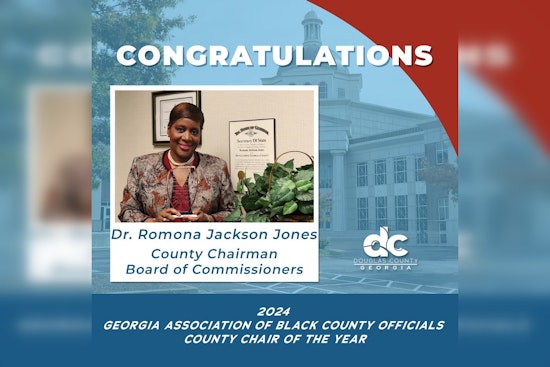 Douglas County's Dr. Romona Jackson Jones Honored as County Chair of the Year by Georgia Association of Black County Officials