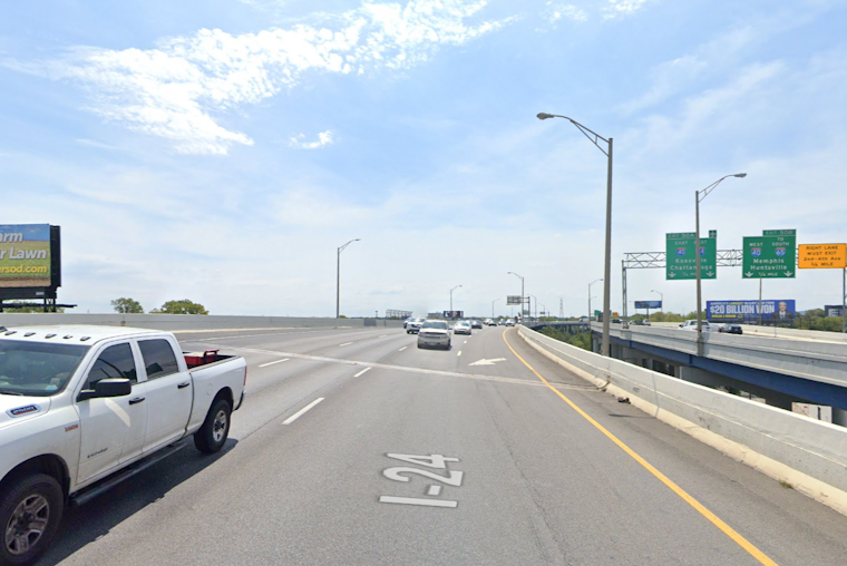 Downtown Nashville Traffic Snarled After I-24 West Shooting, Suspect At Large