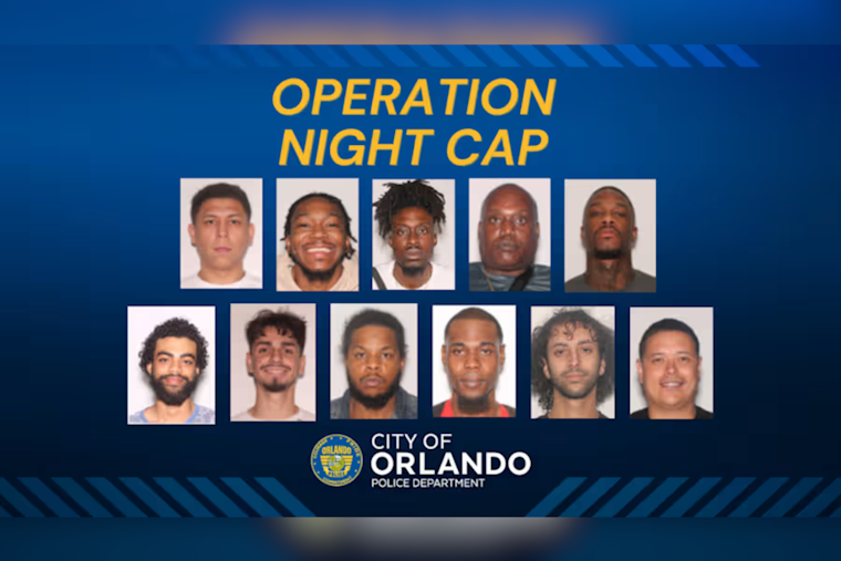 Downtown Orlando Sting Operation "Operation Night Cap" Leads to 85 Charges and Multiple Arrests for Illegal Drug Sales