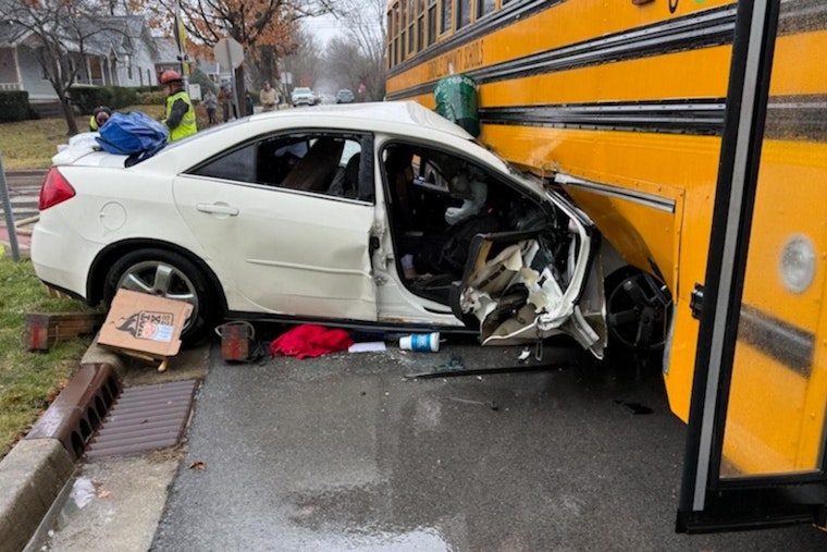 Driver Injured as Car Crashes Into Zionsville Community School Bus, No Students Harmed