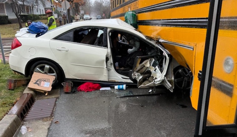 Driver Injured as Car Crashes Into Zionsville Community School Bus, No Students Harmed