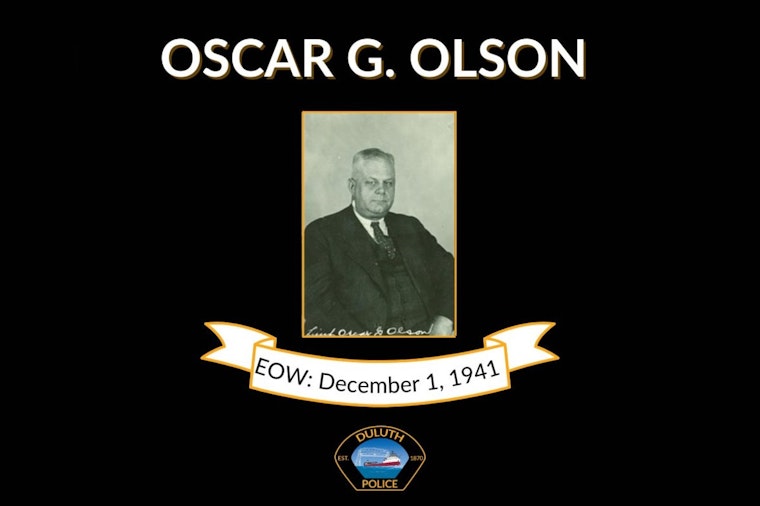Duluth Police Honor Fallen Hero Lt. Oscar G. Olson on 83rd Anniversary of His Line-of-Duty Sacrifice