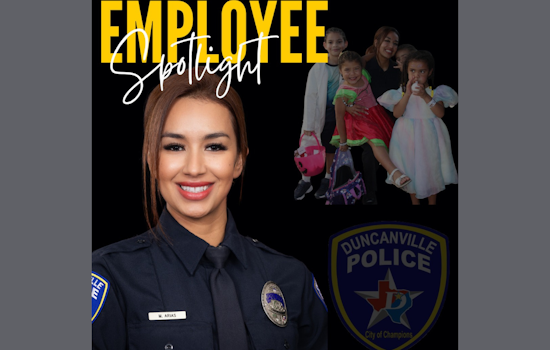 Duncanville Celebrates Officer Michelle Arias for Exceptional Community Engagement and Crime Prevention Efforts