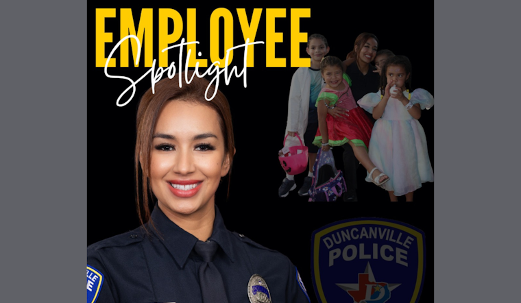 Duncanville Celebrates Officer Michelle Arias for Exceptional Community Engagement and Crime Prevention Efforts