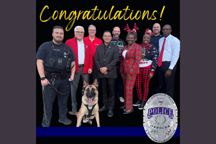 Duncanville Welcomes K9 Jack to the Police Force with Ceremony and Community Cheer