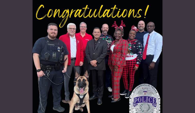Duncanville Welcomes K9 Jack to the Police Force with Ceremony and Community Cheer