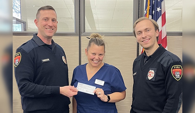 Eden Prairie Firefighters Donate $10,000 for Fire Safety Upgrades at Local Group Home