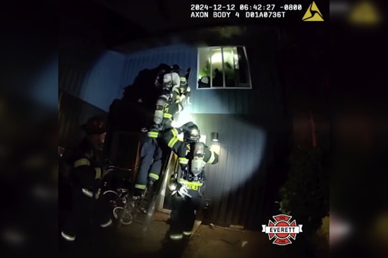 Everett Firefighters Heroically Rescue Man and Dog from Apartment Fire on W Casino Rd