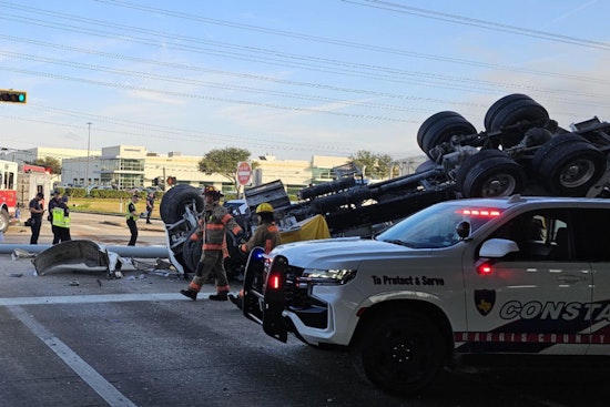 Fatal Collision between Cement Truck and Work Truck Causes Traffic Chaos on Beltway 8 in Houston