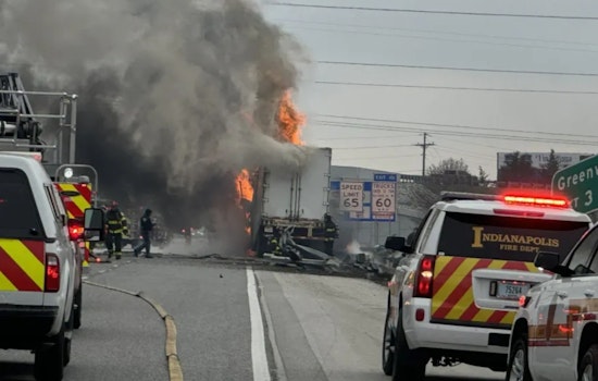 Fatal Semi-Truck Fire Causes Major Traffic Delays on I-65 in Indianapolis