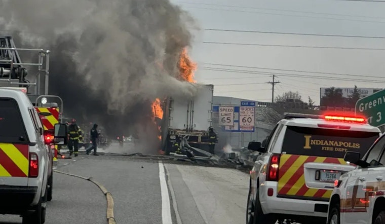 Fatal Semi-Truck Fire Causes Major Traffic Delays on I-65 in Indianapolis