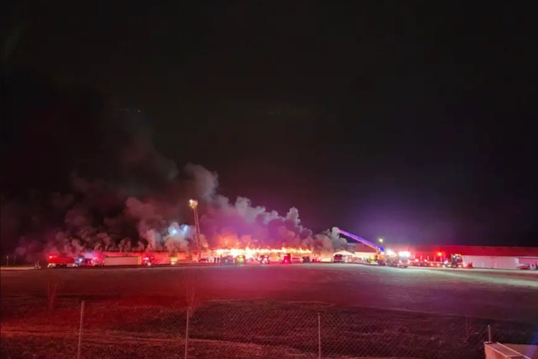 Fire Rages through Building at Webb Road Flea Market in Salisbury, No Injuries Reported