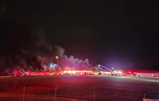 Fire Rages through Building at Webb Road Flea Market in Salisbury, No Injuries Reported