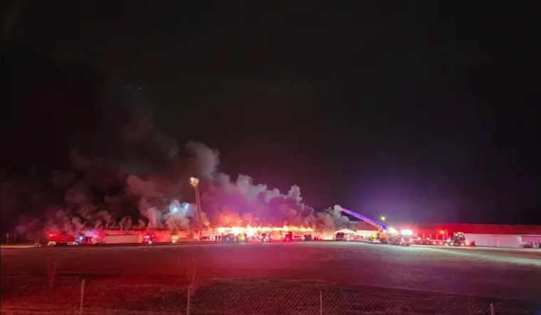 Fire Rages through Building at Webb Road Flea Market in Salisbury, No Injuries Reported