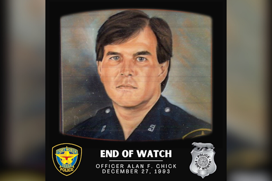 Fort Worth Police Department Honors Memory of Officer Alan F. Chick on Anniversary of His End of Watch