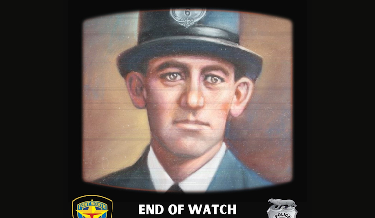 Fort Worth Police Department Remembers Officer Robert P. Hollowell on 110th Anniversary of His End of Watch