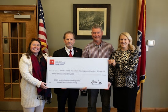 Giles County Receives $20,000 TDEC Grant for Brownfield Redevelopment Efforts in Tennessee