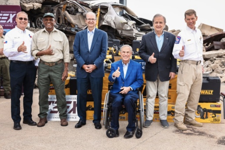 Governor Abbott Highlights Stanley Black & Decker's $100K Donation to Texas Disaster Response in College Station