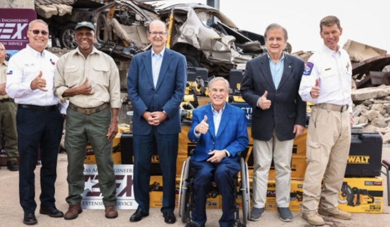 Governor Abbott Highlights Stanley Black & Decker's $100K Donation to Texas Disaster Response in College Station