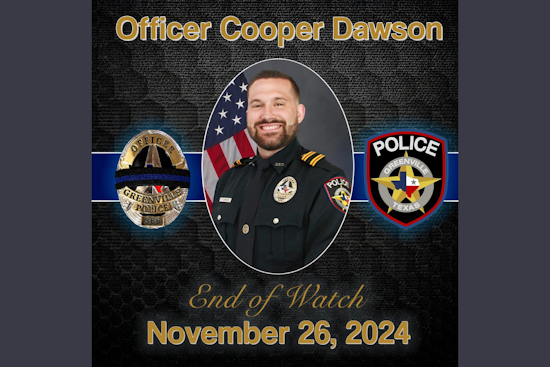 Greenville and Mesquite Police Departments Unite in Mourning the Loss of Officer Cooper Dawson