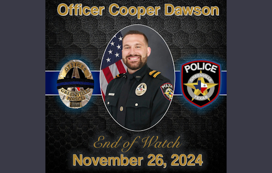 Greenville and Mesquite Police Departments Unite in Mourning the Loss of Officer Cooper Dawson