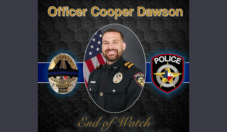 Greenville and Mesquite Police Departments Unite in Mourning the Loss of Officer Cooper Dawson